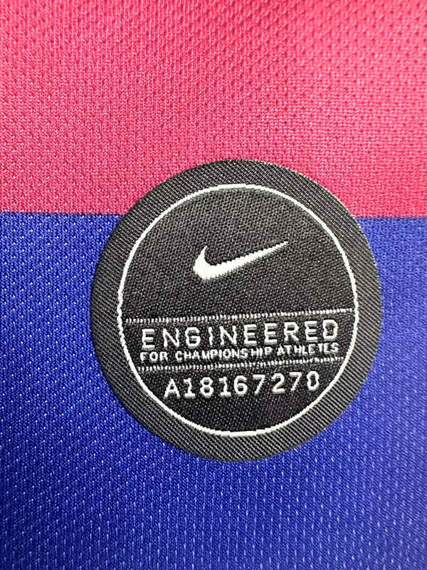Retro Version 19-20 Barcelona Home Red&Blue Thailand Soccer Jersey AAA-811