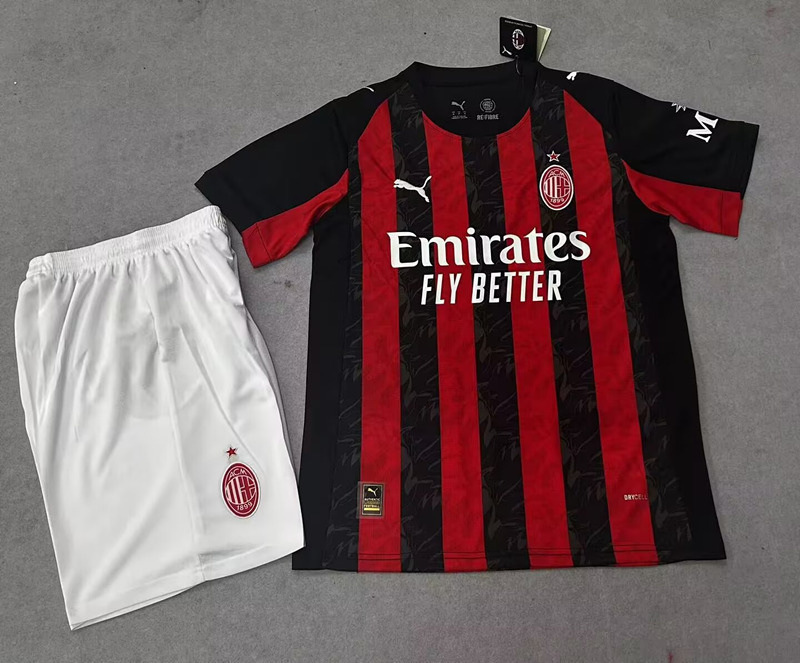 2025-2026 AC Milan Home Red&Black Soccer Uniform-718