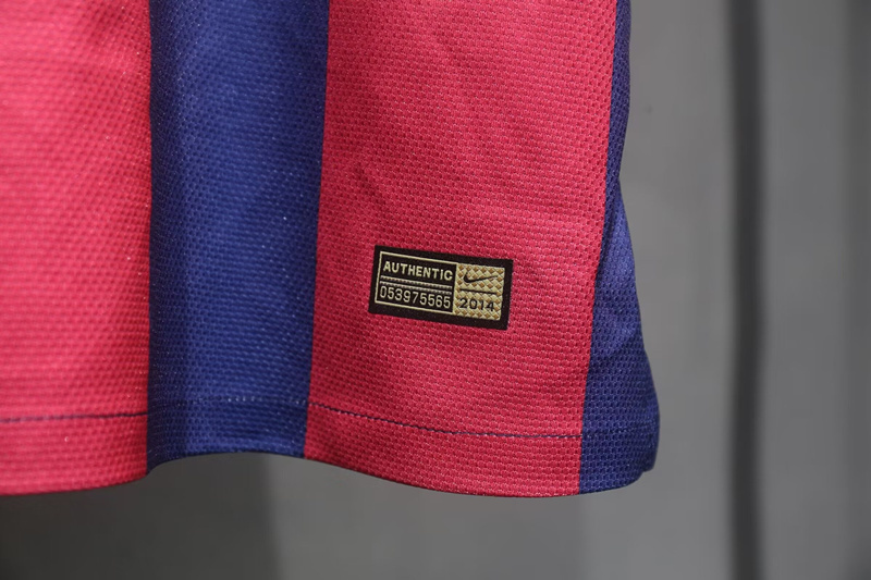 Player Version 14-15 Retro Version Barcelona Home Red&Blue Thailand Soccer Jersey AAA-518