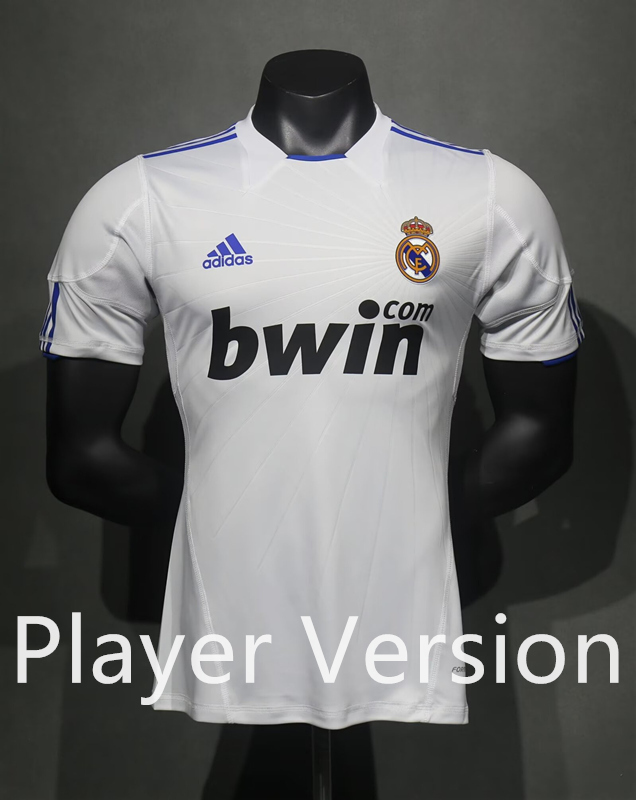 Player Version Retro Version 2010-2011 Real Madrid Home White Thailand Soccer Jersey AAA-4563