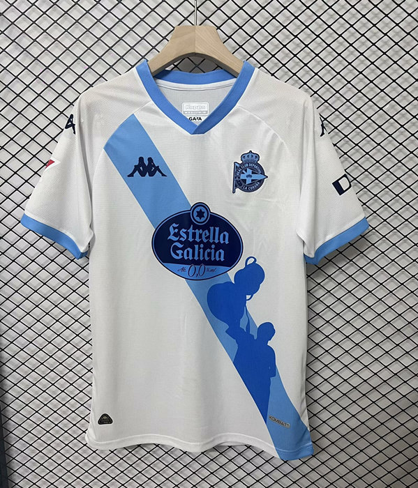 2024-2025 Deportivo La Coruña Away White Thailand Soccer Jersey AAA-2044
