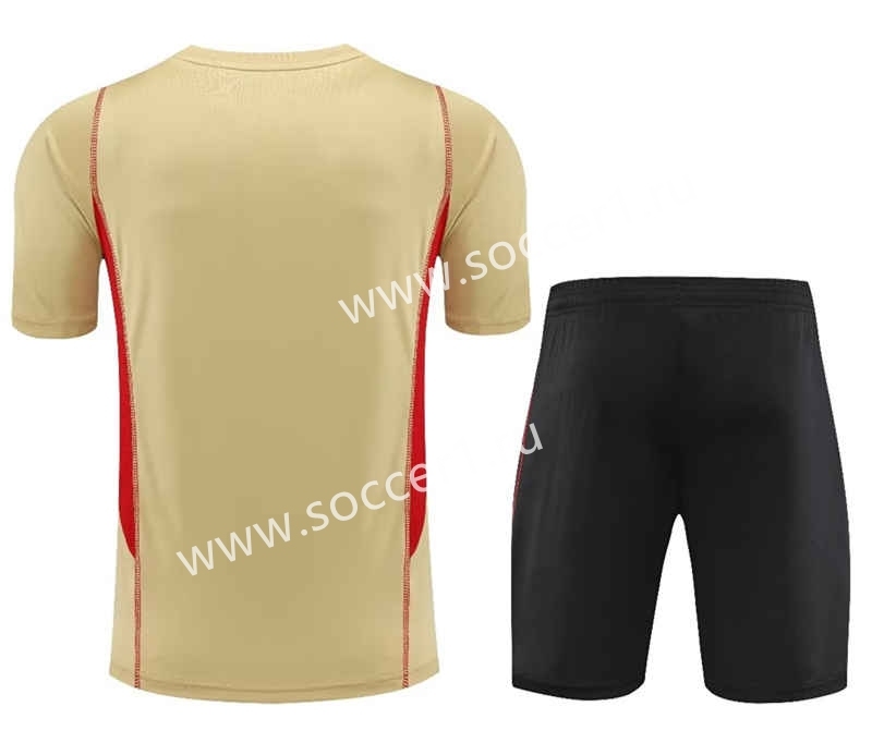 2023-2024 Sao Paulo Futebol Clube Khaki Thailand Soccer Uniform-418
