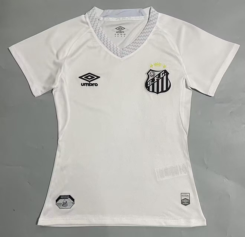 2025-2026 Santos FC Home White Women Thailand Soccer Jersey AAA-5668
