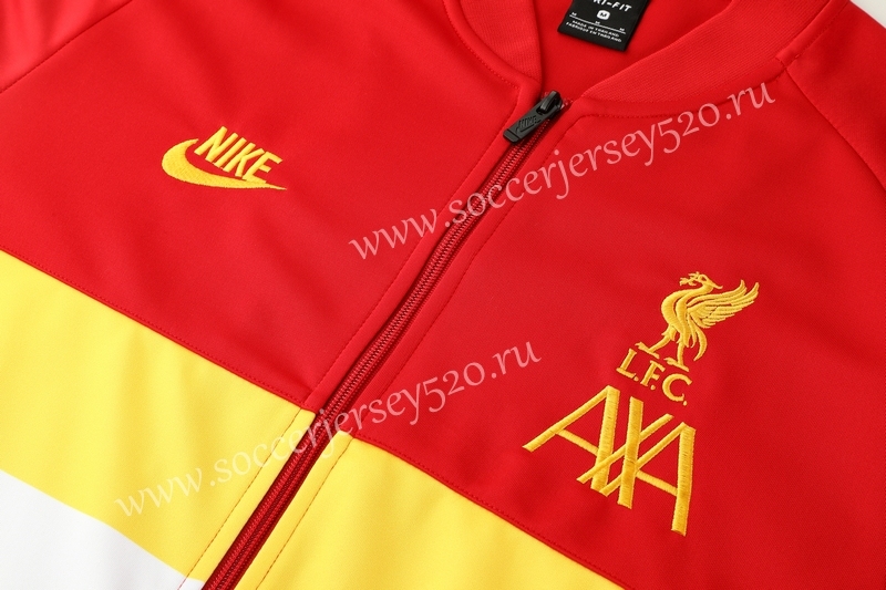 2021-2022 Liverpool Red&Gray Thailand Soccer Jacket Uniform With Hat-LH
