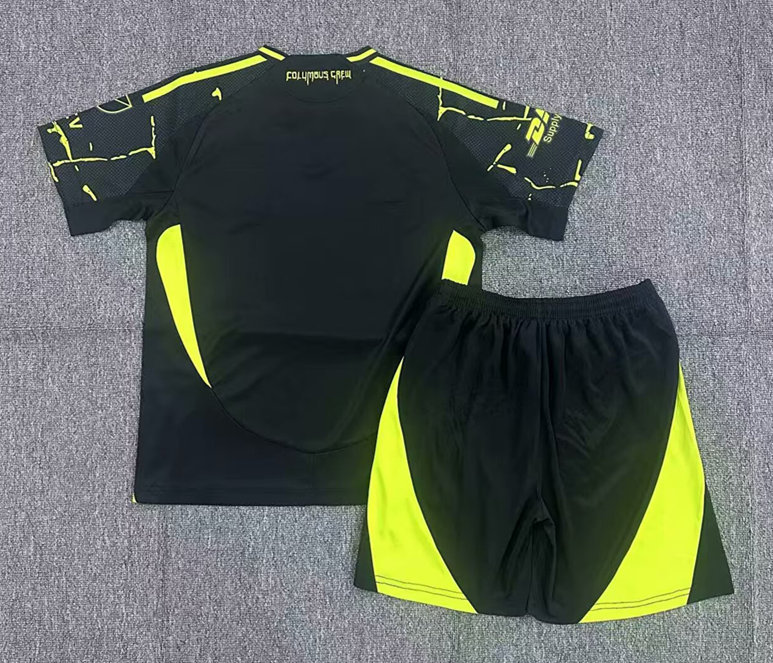 2025-26 Columbus Crew SC Away Black Kids/Youth Soccer Uniform-2483