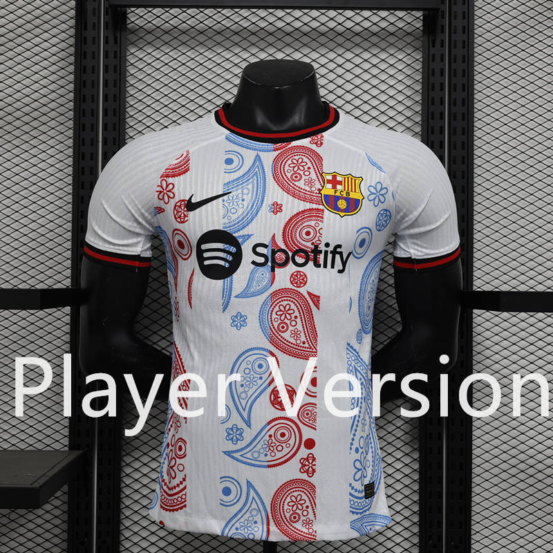 Player Version 2024-25 Special Version Barcelona White Thailand Soccer Jersey AAA-888