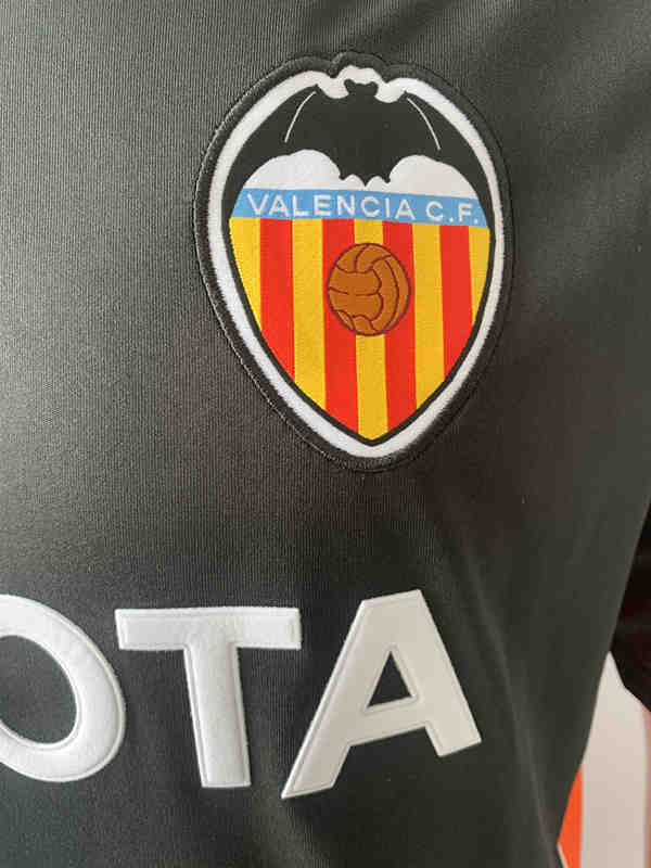 Retro Version 06-07 Valencia Away Black Thailand Soccer Jersey AAA-503
