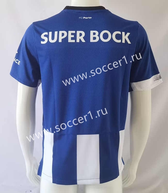 2023-2024 Correct Version Porto Home Blue&White Thailand Soccer Jersey AAA-503