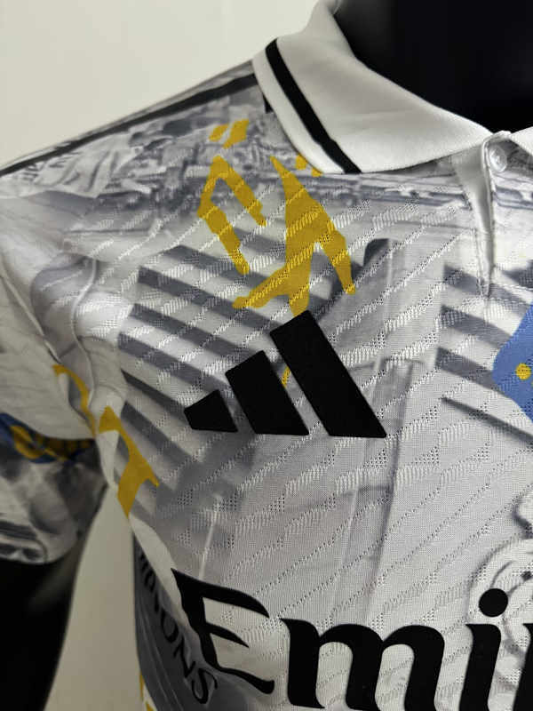 Player Version Ronaldinho joint 2025-2026 Barcelona Grey &White Thailand Soccer Jersey AAA-4506