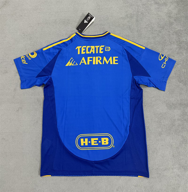 (S-4XL) 2024-2025 Tigres UANL Away Blue Thailand Soccer Jersey AAA-4506