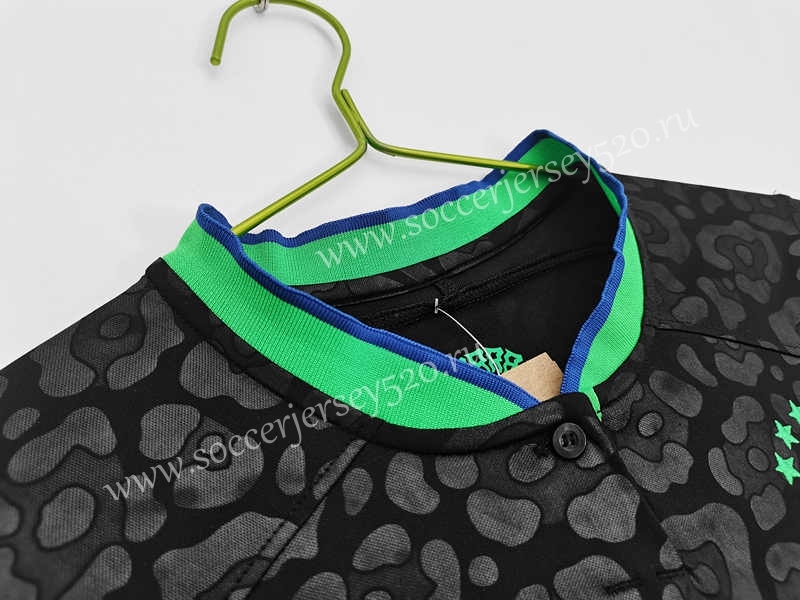2022-2023 Brazil 2nd Away Black Thailand Women Soccer Jersey AAA-C1046
