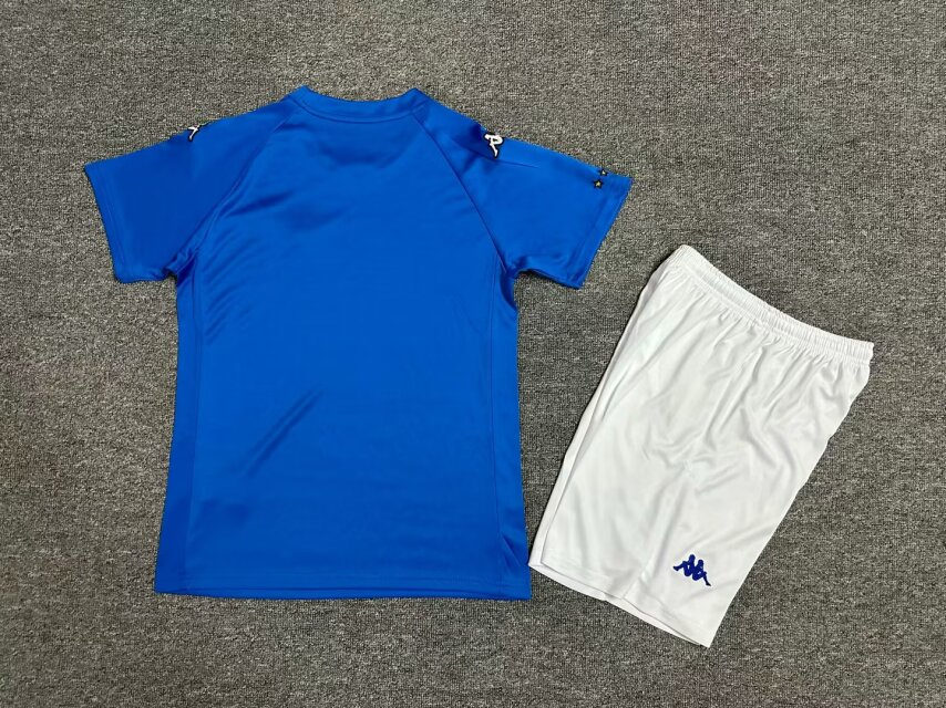 Retro Version 2000 Italy Home Blue Kids/Youth Soccer Uniform-7809