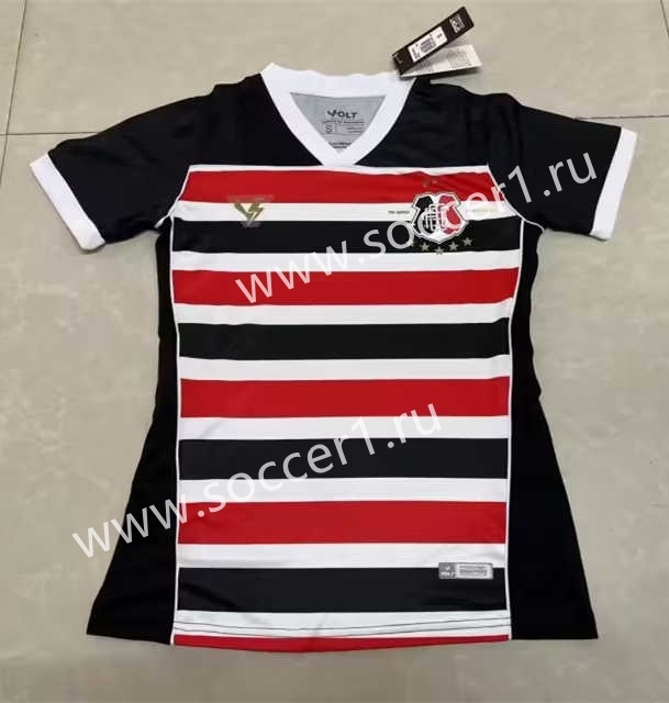 2023-2024 Santa Cruz FC Home Red&White&Black Women Thailand Soccer Jersey AAA-0009