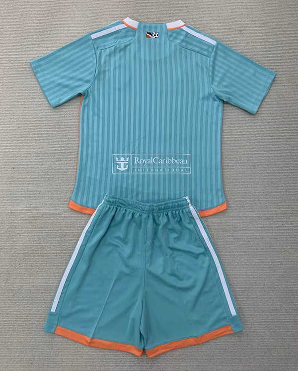 2024-2025 Inter Miami CF 2nd Away Blue Kids/Youth Soccer Uniform-AY