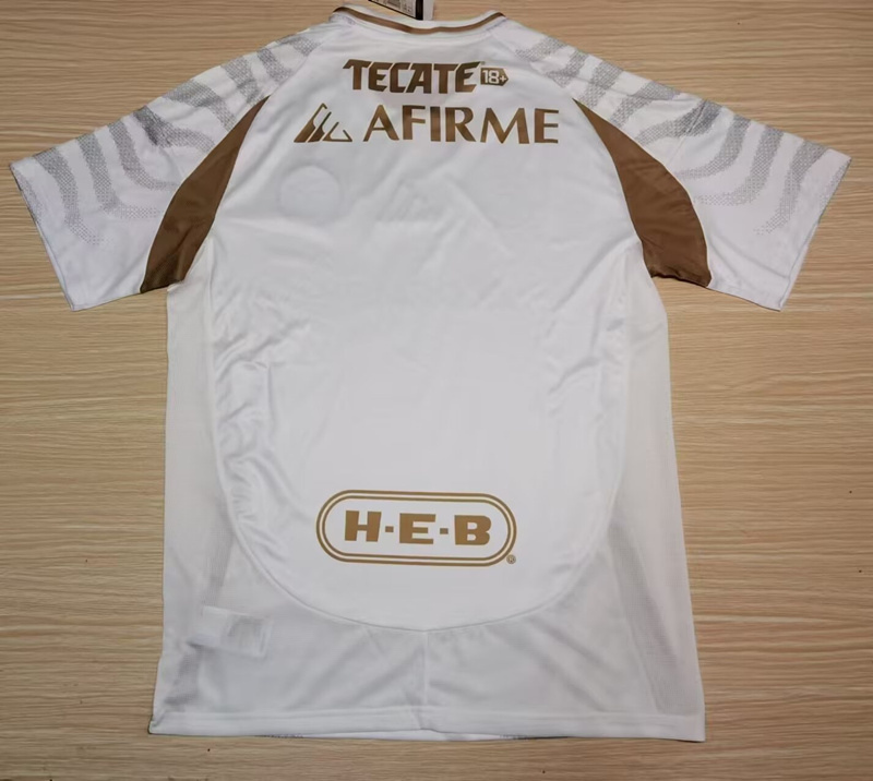(S-3XL) 2024-2025 Tigres UANL 2nd Away White Thailand Soccer Jersey AAA-912