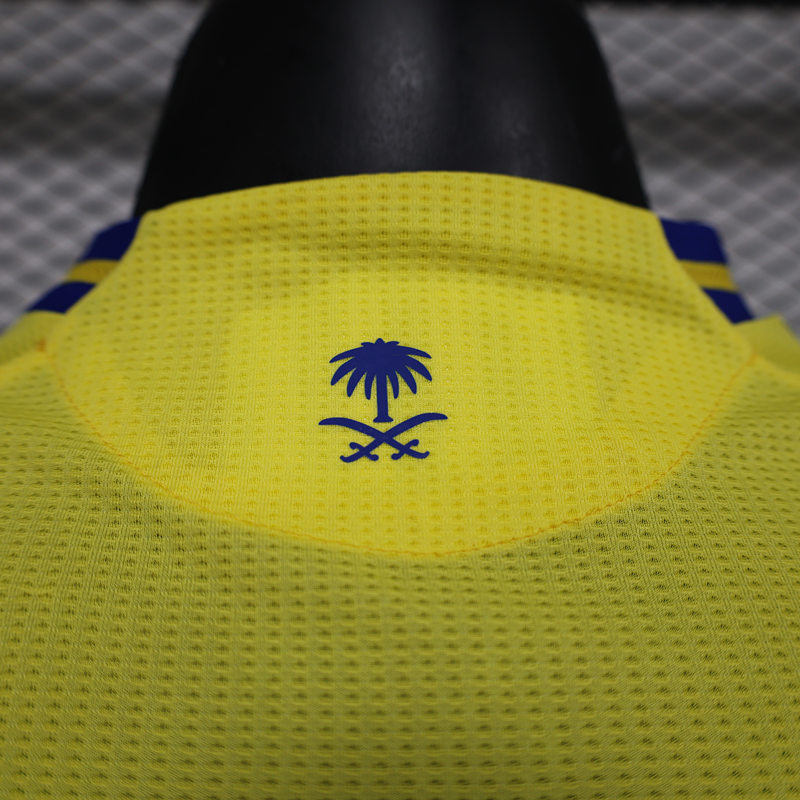 Player Version 2024-2025 Al-Nassr FC Home Yellow Thailand Soccer Jersey AAA-888