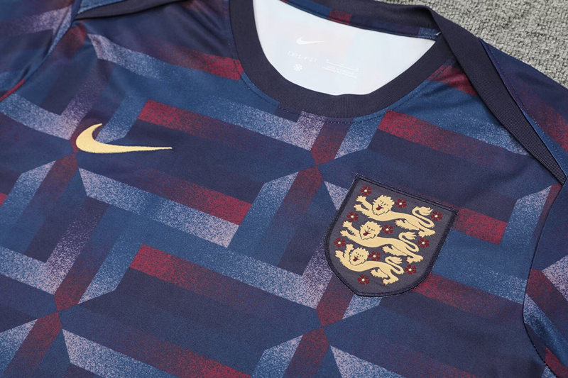 2024-2025 England Blue&Purple Thailand Soccer Uniform-418