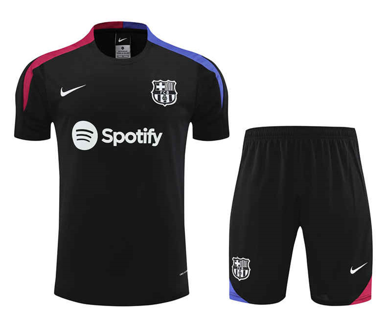 2024-2025 Barcelona Black Thailand Soccer Uniform-4627