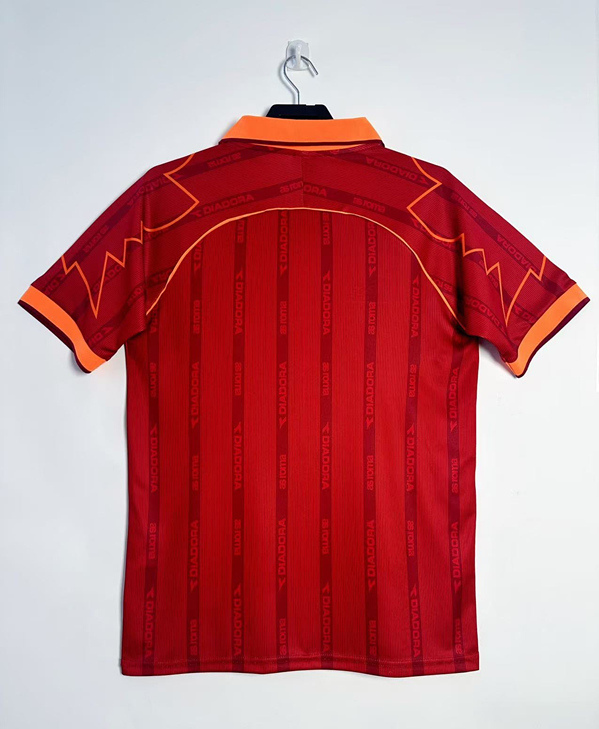 Retro Version 99-00 Roma Home Red Thailand Soccer Jersey AAA-811