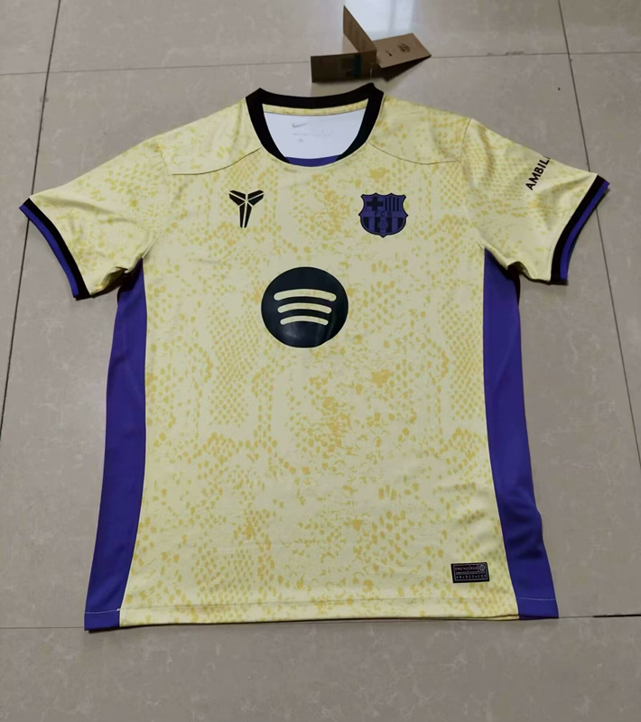 (S-4XL) 2024-2025 Special Version Barcelona Yellow Thailand Soccer Jersey AAA-9755