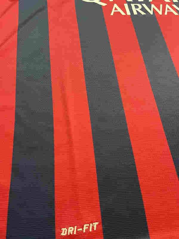 Retro Version 13-14 Barcelona Home Red&Blue Thailand Soccer Jersey AAA-6590