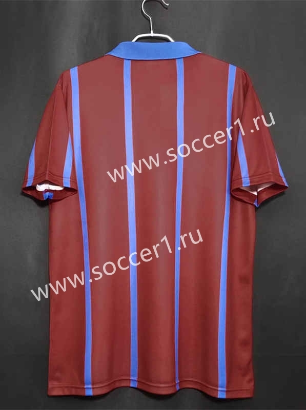 Retro Version 93-95 FC Girondins de Bordeaux Home Red&Blue Thailand Soccer Jersey AAA-C1046