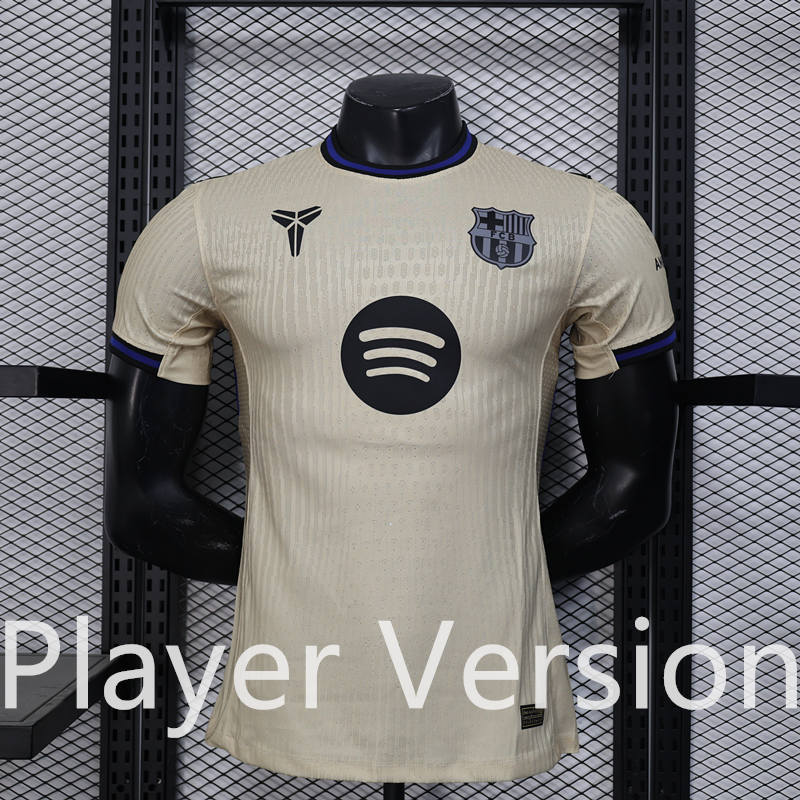 Player Version 2025-2026 Barcelona Away apricot Thailand Soccer Jersey AAA-888
