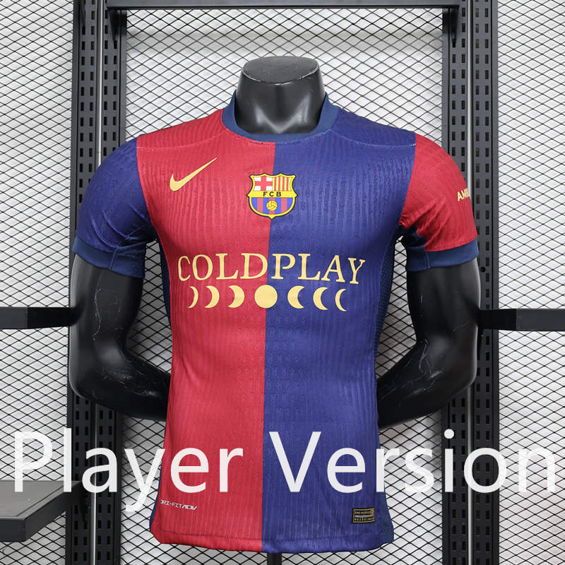 Player Version 2024-2025 Special Version Barcelona Red&Blue Thailand Soccer Jersey AAA-888