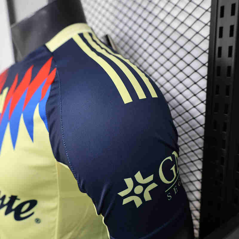 Player Version 2025-2026 Club America Yellow Thailand Soccer Jersey AAA-888