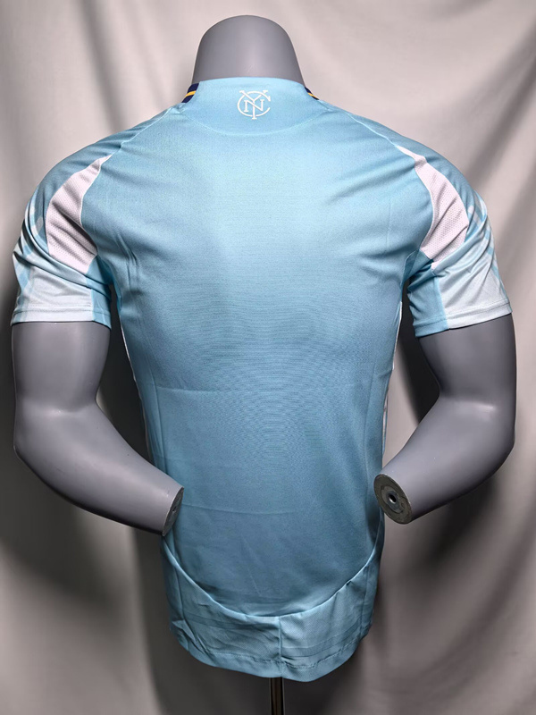 （s-3xl）Player Version 2025-26 New York City Home White&Blue Thailand Soccer Jersey AAA-912