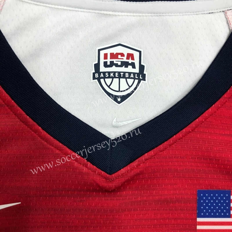 2021 Olympics USA White #6 NBA Jersey-311