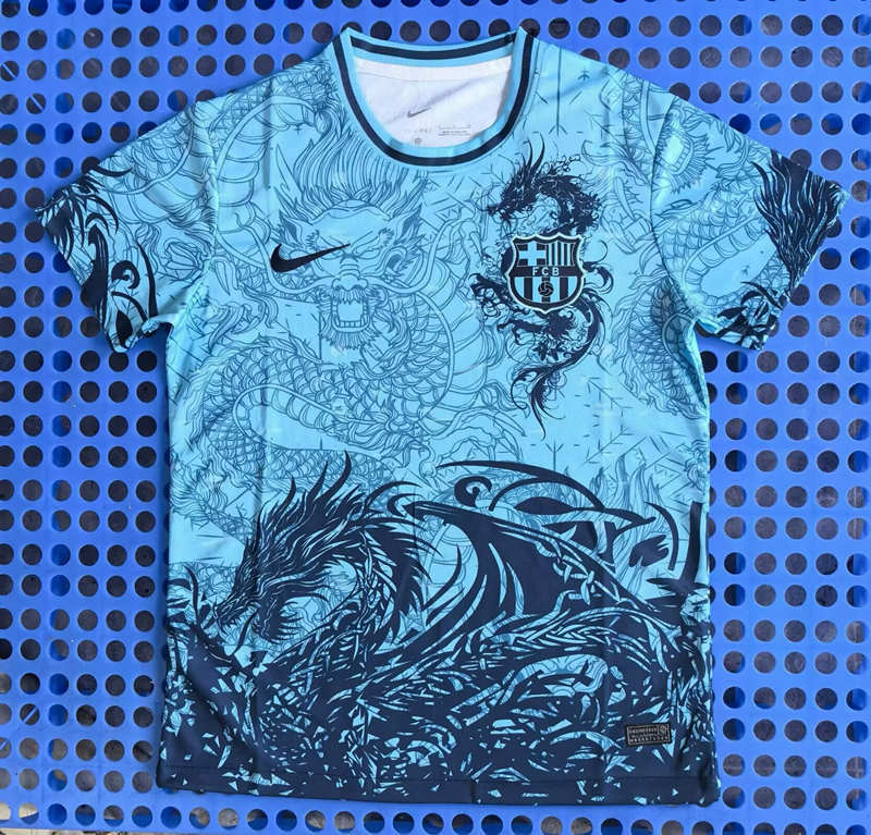 2025-26 Special Edition Barcelona Lake Blue Thailand Soccer Jersey AAA-7902
