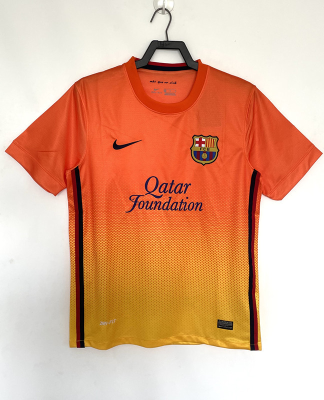 Retro Version 12-13 Barcelona Away Grange Thailand Soccer Jersey AAA-811