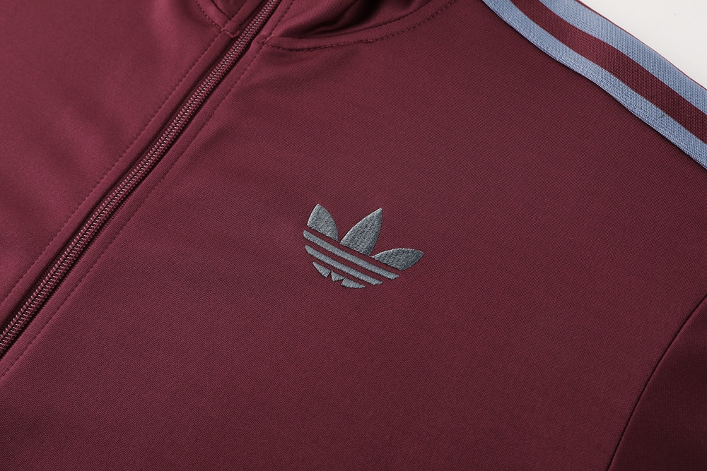 2024-2025 Adidas Maroon Thailand Soccer Jacket Uniform-LH