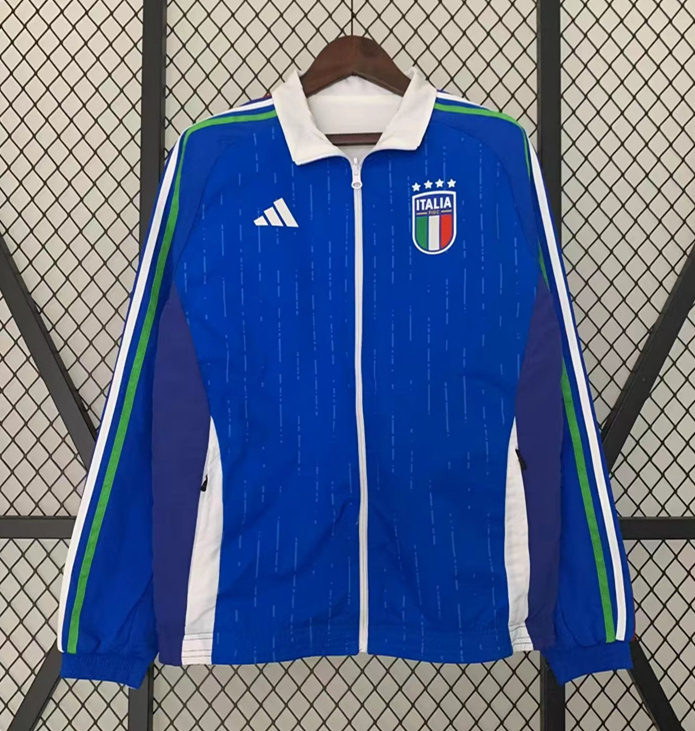 (S-3XL) 2024-2025 Italy Blue&White Double-Sided Wear Thailand Trench Coats-0255