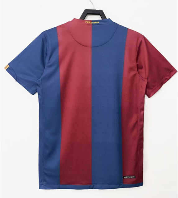 Retro Version 2006-2007 Barcelona Home Red&Blue Thailand Soccer Jersey AAA-811