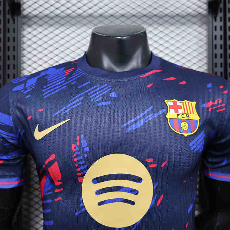 Player Version 2025-2026 Special Edition Barcelona Black &Blue Thailand Soccer Jersey AAA-888