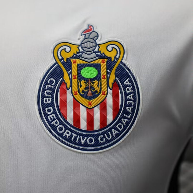 Player Version 2024-25 Deportivo Guadalajara Away White Thailand Soccer Jersey AAA-888