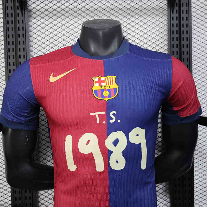 Player Version 2025-2026 Barcelona Home Blue&Red Thailand Soccer Jersey AAA-888