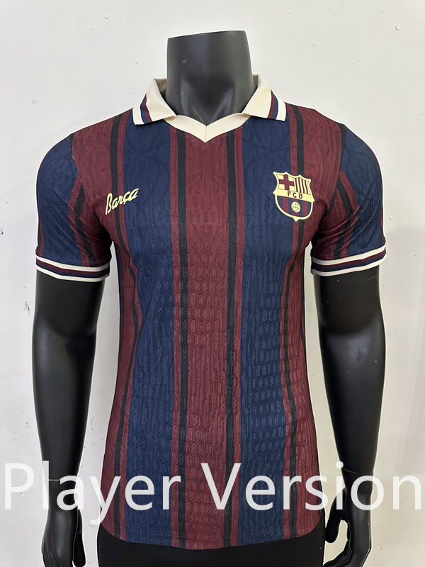Player Version 2025-2026 125th Anniversary Edition Barcelona Red &Blue Thailand Soccer Jersey AAA-6905
