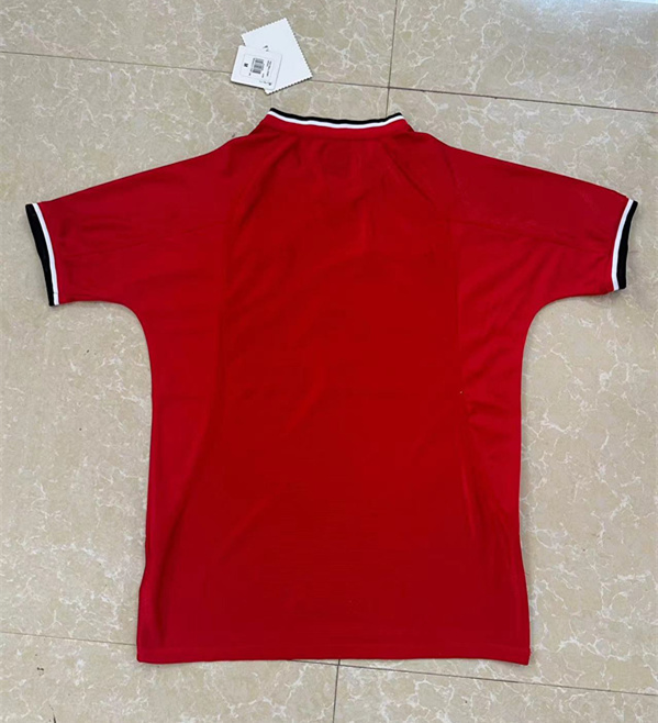 Retro Version 00-02 Manchester United Home Red Thailand Soccer Jersey AAA-811
