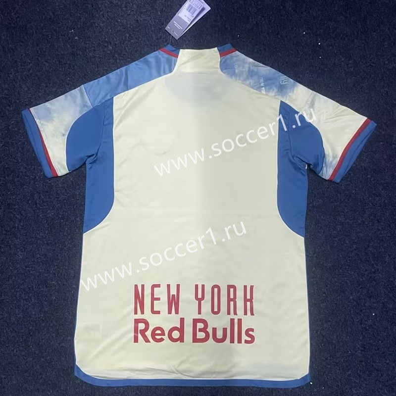 (S-4XL) 2023-2024 New York Red Bulls Home Yellow Thailand Soccer Jersey AAA-0871