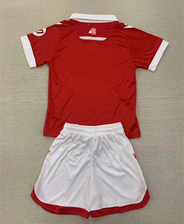 2024-25 Wrexham Home Red Youth/Kids Soccer Uniform-AY