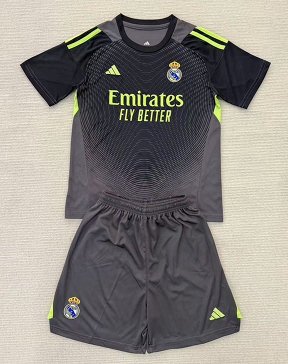 2025-2026 Real Madrid Goalkeeper Grey Soccer Uniform-AY