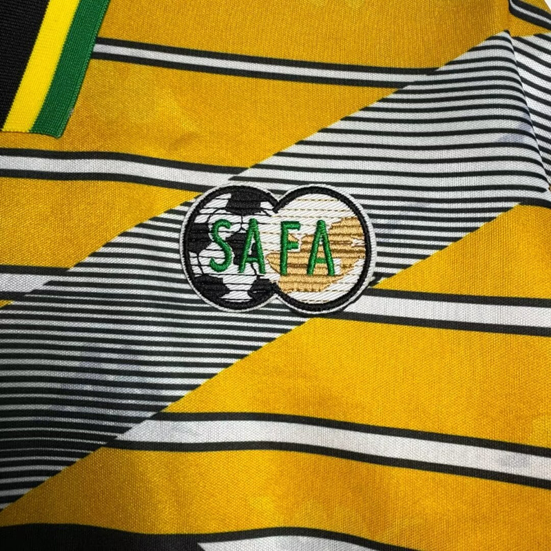 Retro Version 1994 South Africa Home Yellow&White Thailand Soccer Jersey AAA-811