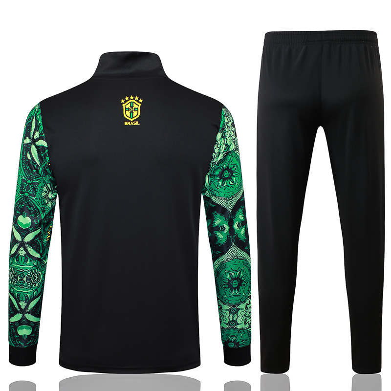 2024-2025 Brazil Ink Jet Green Thailand Soccer Jacket Uniform-815