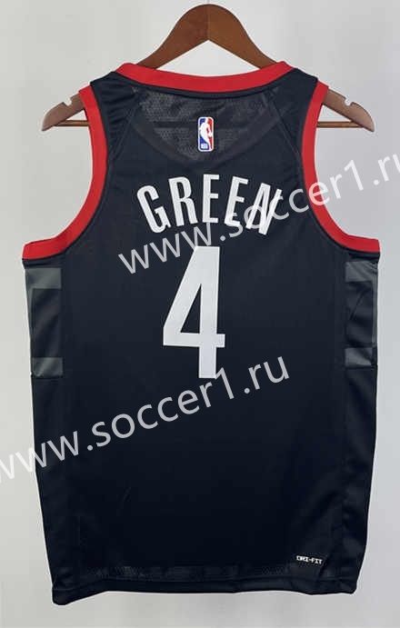 2024 Houston Rockets Black #4 NBA Jersey-311
