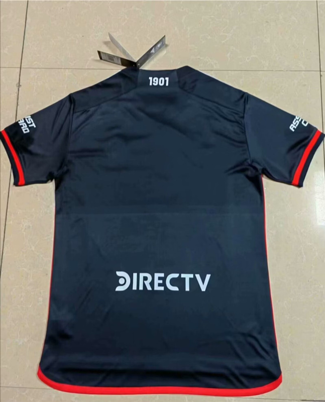 (S-4XL) 2024-2025 River Plate 2nd Away Black Thailand Soccer Jersey AAA-818