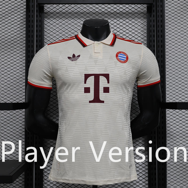 Player Version 2024-2025 Bayern München 2nd Away White Thailand Soccer Jersey AAA-888