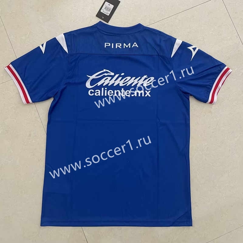 (S-4XL) 2023-2024 Cruz Azul Home Blue Thailand Soccer Jersey AAA-818